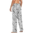 thumbnail image 6 of FREEAMG Cartoon Panda Bears Pajama Pants for Men, Men's Separate Bottoms, Comfortable Sleep Lounge Pj Pants, 6 of 7