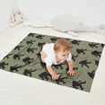 thumbnail image 2 of Green Bigfoot Pattern Blanket,Comfortable Soft Flannel Throw Blanket,All Season,Warm Lightweight Blankets for Sofa Bed Couch Living Room Chair,30"x40", 2 of 4