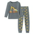 thumbnail image 2 of LRen Toddler Boys Clothes Sets 2Pcs Cute Planet Train Dinosaur Print Long Sleeve Tops and Pants Outfits for Kids Fall Winter Cartoon Holiday Set, 2 of 3