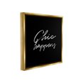 thumbnail image 4 of Stupell Industries Chic Happens on Black Beauty & Fashion Painting Gold Floater Framed Canvas Art Print Wall Art, 18 x 18, 4 of 10