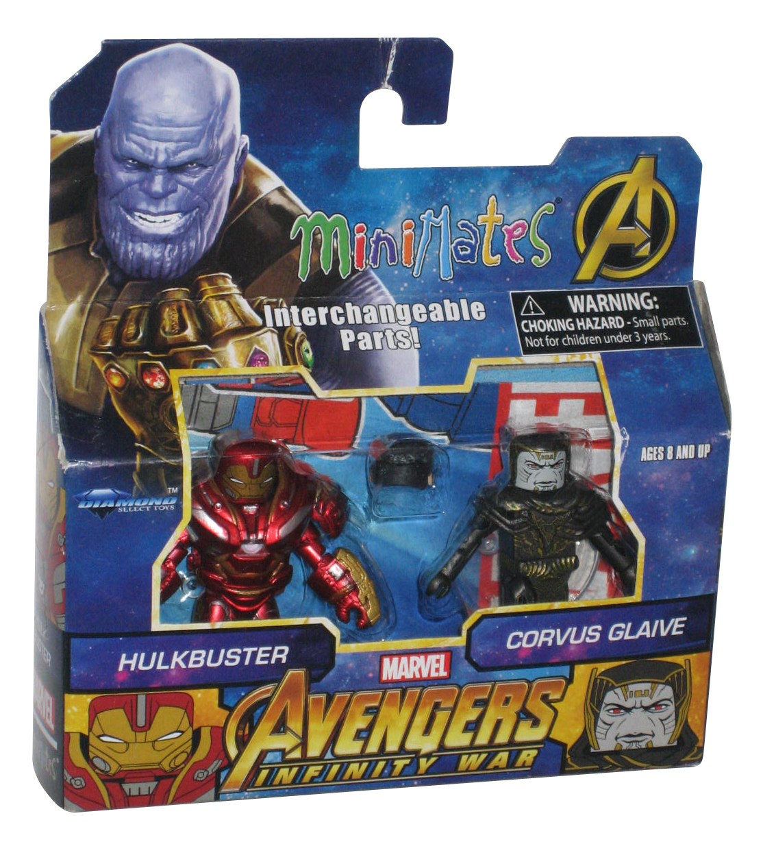 Marvel Minimates Avengers Infinity War Hulkbuster & Corvus Glaive