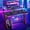 Red Racing, variant on RSPGAME 43" Music Sync LED Gaming Desk,X-Shape Ergonomic Monitor Stand Gamer Table,PC Desk with Dynamic Lighting,Color Changing Office Desks,Black Racing