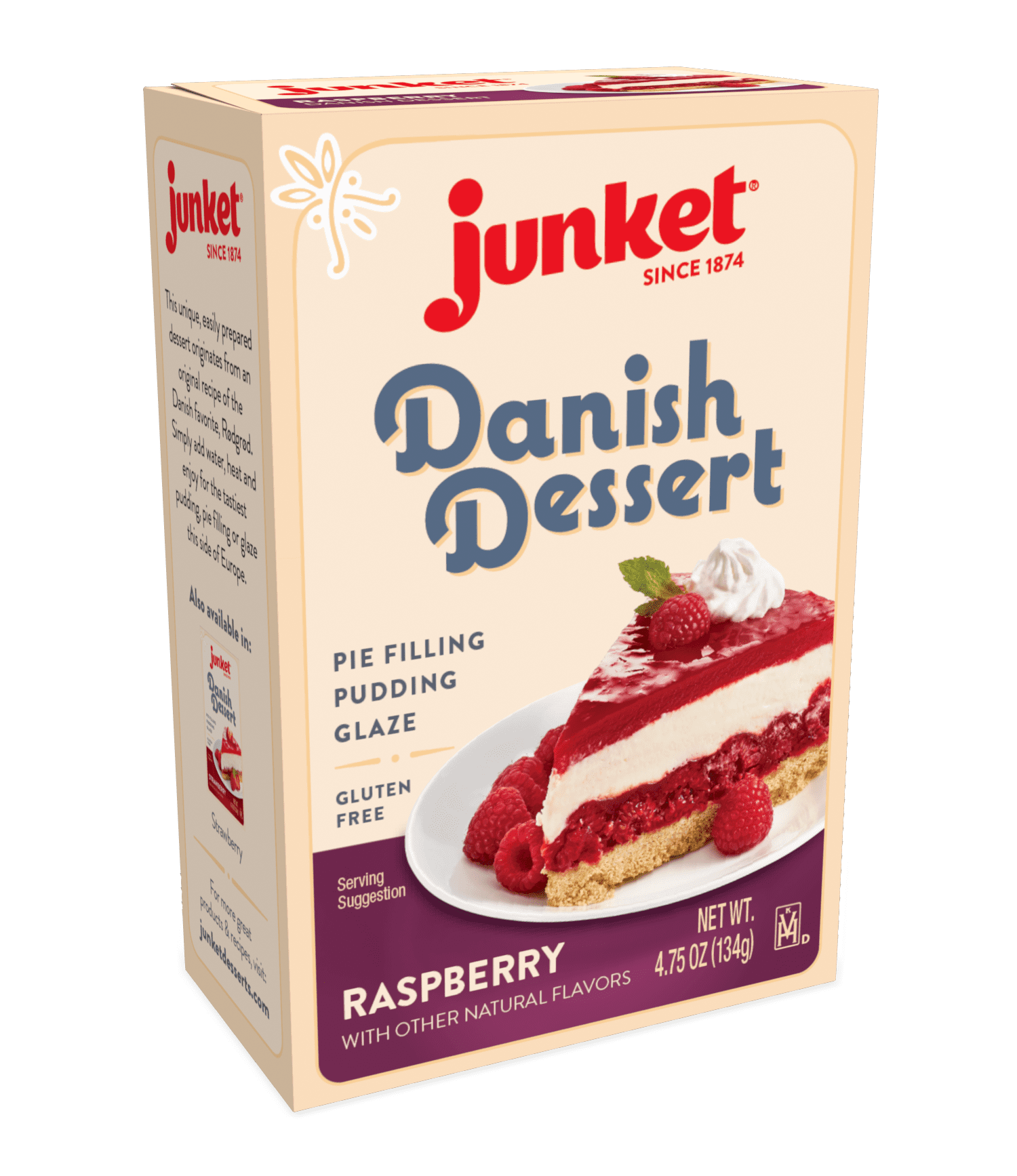 Junket Danish Dessert Raspberry