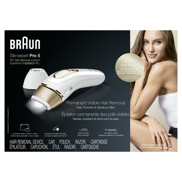 Braun Silk-Expert Pro 5 IPL PL5157 at Home Laser Hair Removal for