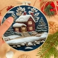 thumbnail image 4 of SnowVibe Christmas Forest Snow House Hand Embroidery DIY Kit - Handmade Fabric Material for Creative Needlework and Embroidery Projects, 4 of 4