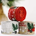 thumbnail image 5 of ITFABS Christmas Ribbons Car Print Roll Xmas Home Gift Pack Decoration, 5 of 5