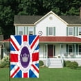 thumbnail image 4 of DPTALR Drapeau de Jardin Jubilé de Platines 70 Ans Guirlande Verticale Double Face Décoration Extérieure, 4 of 6