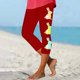 thumbnail image 2 of Pantalones de Ajuste Seco de la Moda de las Mujeres Imprimidas Leggings, Deporte de Yoga Elástico de Poliéster Elástico Respirable, 2 of 8