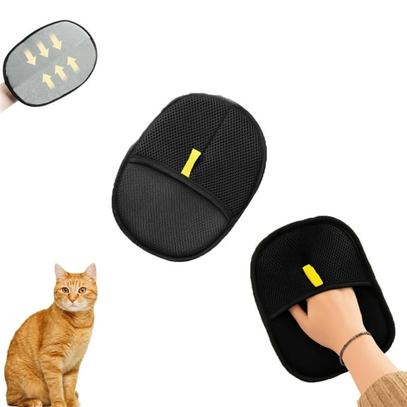 Pawbeam - Pet Fur Remover – Paw Beam Double-Sided Electrostatic Fur Removal & Grooming Gloves for Cats & Dogs, Reusable Pet Hair Remover for Furniture, Carpet, Clothes & Car Seats