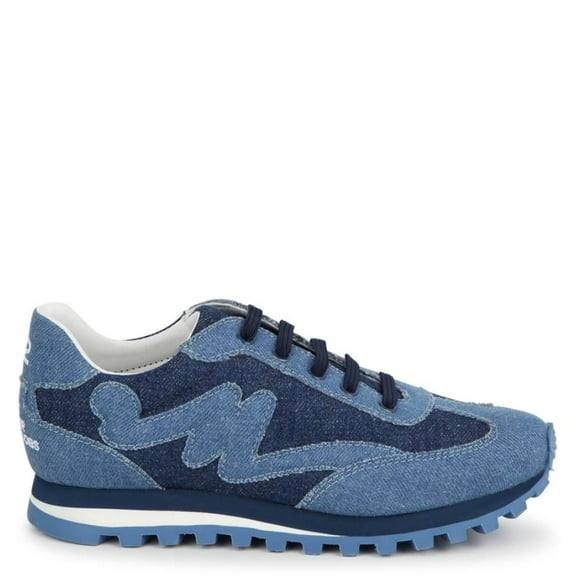 Little Marc Jacobs Denim Blue Low Top Sneakers, Brand Size 33 (2 Kids)