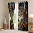 thumbnail image 3 of Erosebridal Autumn Jungle Wolf Print Blackout Curtains Set of 2 (52x84 Each), Fall Wildlife Window Curtains for Men and Women, 3 of 6