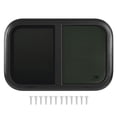 thumbnail image 2 of RV Window, High Strength Aluminum Frame, Tempered Glass, Waterproof,  Netting, for  Trailer RV Mobile Home, Black, 2 of 7