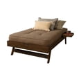 thumbnail image 3 of Kodiak Furniture Boho Wood Pop Up Bed in Walnut Brown with Mattress and Tray, 3 of 5