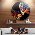 thumbnail image 1 of Designart - Kissing Minds Graphic Art' Abstract Circle Metal Wall Decor, 1 of 1