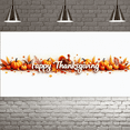 thumbnail image 3 of Colorful Design Thanksgiving Banner Autumn Turkey Pumpkin Leaves for Holiday Celebration Indoor Decoration Festival Event, 3 of 9