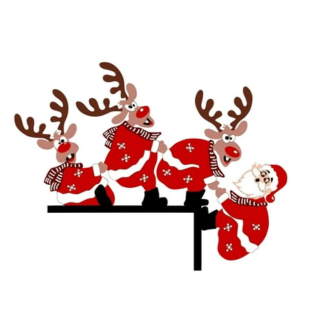 

Santa Clau Christmas Door Corner Decoration DIY Stitching Creatives Home Decor Homes Decor Funny On My Door Corner Movie On My Door Corner Is So Fun Beaded Door Curtain Auction Pendant