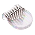 thumbnail image 1 of Labymos Muslady 17-Key Kalimba Thumb Piano Transparent Acrylic Material with Carry Bag Musical Note Stickers Tuning Hammer Cleaning Cloth Musical Gift, 1 of 8