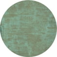 thumbnail image 1 of Ahgly Company Machine Washable Indoor Round Transitional Hazel Green Area Rugs, 4' Round, 1 of 7
