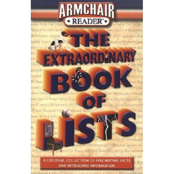 Pre-Owned Armchair Reader Extraordinary Book of Lists (Armchair Reader) (Paperback) 1412715644 9781412715645