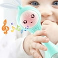 thumbnail image 6 of Bunny Rattle Toy 01 Year Old Baby Music Stick Early Education With Music Light Grinding Teeth Rattle, 6 of 7