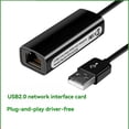 thumbnail image 2 of USB 2.0 to RJ45 Network Card 10/100Mbps USB Lan RJ45 Network Card USB to Ethernet Adapter for PC Laptop Win 7 8 10 White, 2 of 8