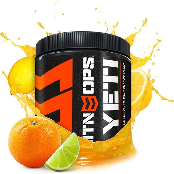 LAKeyen Yeti Monster PreWorkout Powder Energy Drink 30Serving Tub, Citrus Bliss