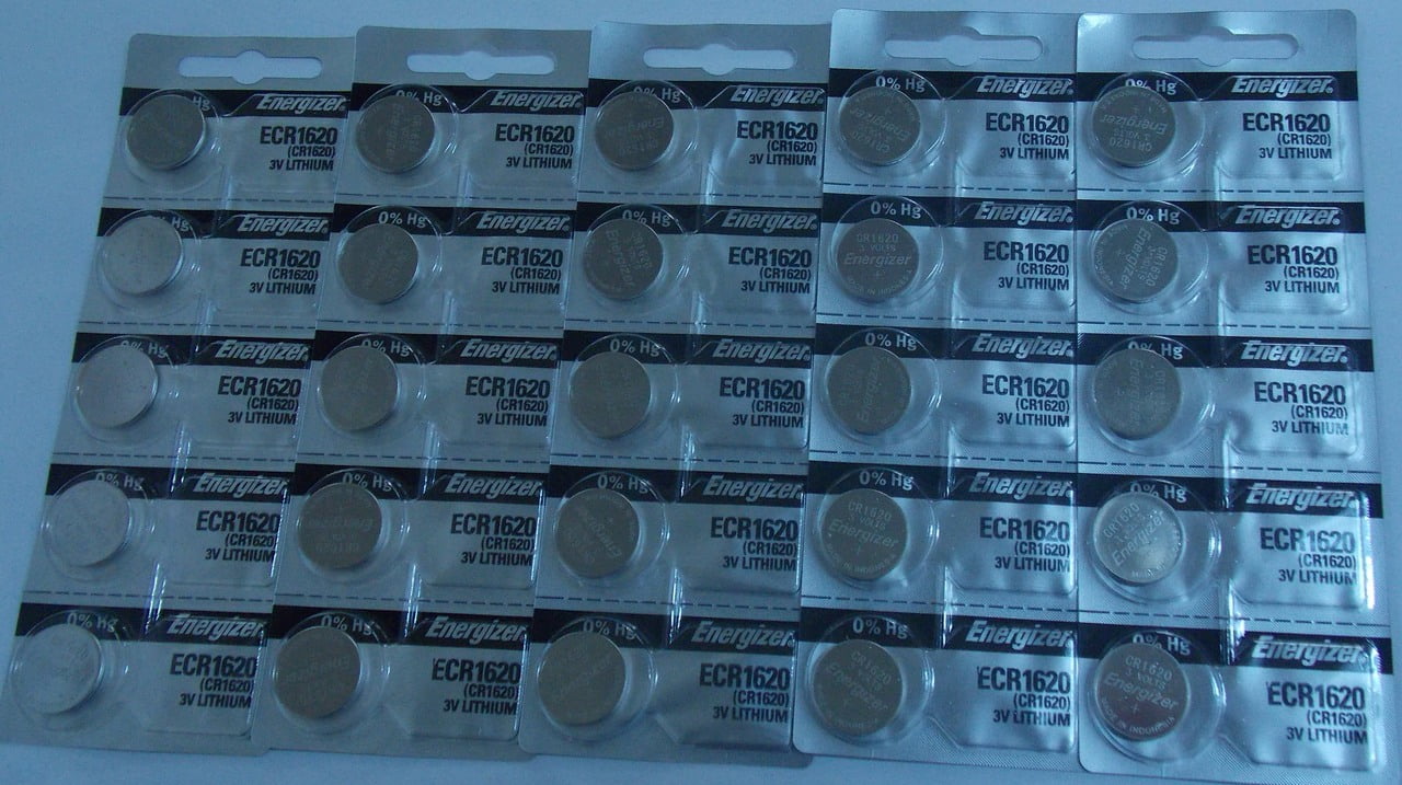Energizer CR1620 3V Lithium Coin Battery 25 Pack + 30 Off!