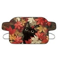 thumbnail image 6 of FOR U DESIGNS Cat Maple Leaf Print Thicken Car Windshield Snow Cover, All-Weather Auto Winter Frost Cover Waterproof Sunshade Snow Cover, 55.9 × 37.7 inches, Fits Truck, Van, SUV, 6 of 6