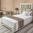 thumbnail image 1 of Flower Bed Runner, Floral Vivid Pattern with Colorful Flowers Daisies Wildflowers Cheerful Natural, Decorative Accent Bedding Scarf for Hotels Homes and Guestrooms, Twin, Multicolor, by Ambesonne, 1 of 2