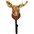 thumbnail image 4 of Pop Color Deer Heads in Resin Wall Coat Hooks (Set of 3), 4 of 4