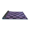 thumbnail image 2 of Ahgly Company Indoor Square Checkered Blue Modern Area Rugs, 6' Square, 2 of 4