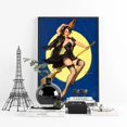 thumbnail image 1 of Gil Elvgren-Póster Artístico impreso, imagen de pared de bruja de Halloween, pintura de lienzo de mujer Sexy, decoración de brujería, 1 of 4