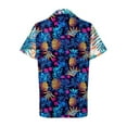 thumbnail image 5 of TTUHYWXI Hawaiian Shirts for Women Tropical Shirt Summer Beach Hawaii Button Down Short Sleeve Blouses Floral Tops Hawaii Outfits 2025 (Blue, L), 5 of 5