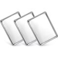 thumbnail image 4 of 3 Pack Aluminum Baking Sheets, Commercial Quality, Restaurant Grade Quarter Size Rimmed Baking Pans (16 x 12 x 1 in)(40*30*2.5cm), 4 of 6