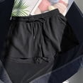thumbnail image 2 of zbxnLI Womens Casual Shorts Solid Color Elastic Waist Loose Lounge Shorts Women's Pajama Shorts Sleepwear, 2 of 3