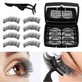 thumbnail image 1 of Reusable 3d Magnetic False Eyelashes False Eyelashes, Glue Free 3 Magnets Natural Look Eyelashes, 1 of 5