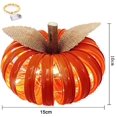 thumbnail image 2 of Ilumina la tapa del tarro de masón calabaza otoño Acción de Gracias decoración de Halloween adorno de luz de calabaza, 2 of 5