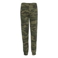 thumbnail image 2 of Independent Trading Co. Mens Midweight Fleece Pants, S, Forest Camo, 2 of 2