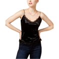 thumbnail image 2 of GUESS Camiseta sin mangas con ribete de encaje para mujer, negro, grande Guess Cami, 2 of 2