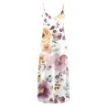 thumbnail image 5 of Ovzne Robes d'Été pour Femmes 2025 Robe d'Été Robes d'Été pour Femmes Imprimé Sans Manches Col Rond Robe Décontractée Robes Grande Taille Robe Maxi Imprimée Liquidation, 5 of 5