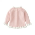 thumbnail image 2 of 6M-3 T Infant Toddler Baby Girls Cardigan Sweater Long Sleeve Button Down Knitted Outwear Fall Winter Knit Tops,1 Pack,Pink,6-9 Months, 2 of 7