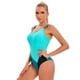 thumbnail image 4 of Traje de baño deportivo de una pieza de color a juego, traje de baño sexy sin espalda para mujer, 4 of 6