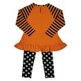 thumbnail image 2 of Emily Rose Girls' Halloween Pumpkin Boo Fall L/S Shirt & Leggings, 2 Pc Set, 2 of 2