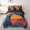 thumbnail image 2 of Feelyou Western Mountain Twin Bedding Sets 7-Piece, Cartoon Animal Bedding Comforter Set, 2 of 8
