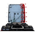 thumbnail image 3 of Top & Bottom Cabin Fairings Narrow w/Rubber Stripes & Brackets Passenger Compatible with Freightliner Cascadia 2008-2017, 3 of 8