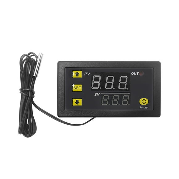 Amdohai W3230 Mini Digital Temperature Controller LED Display Thermostat Regulator AC110V- 20A Temperature Control Switch Sensor Meter