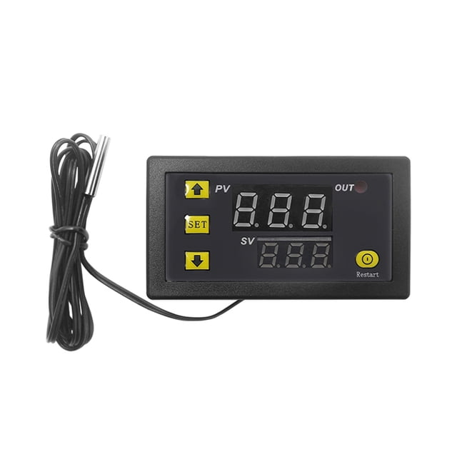 Termostato Irfora W3230 Mini controlador de temperatura digital Pantalla LED Regulador de termostato AC110V-220V 20A Interruptor de control de temperatura Sensor Medidor Irfora Termostato