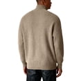 thumbnail image 2 of Men's Ribbed Knit Henley Sweater Long Sleeve Button Neck Casual Pullover Top, 2 of 4