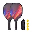thumbnail image 3 of Pickleball Paddles Pickleball Racquets Includes 2 Rackets 4 Pickleballs Comfort Grip Professional Pickle Ball Racket for Kids Style L, 3 of 8