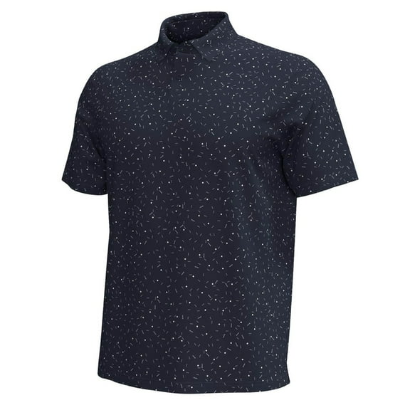 NEW Men's Under Armour Golf T2 Green Motif Polo Navy Medium